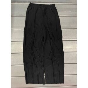 NWT Babette Crisscross Pleated Pants Women Size Small Black